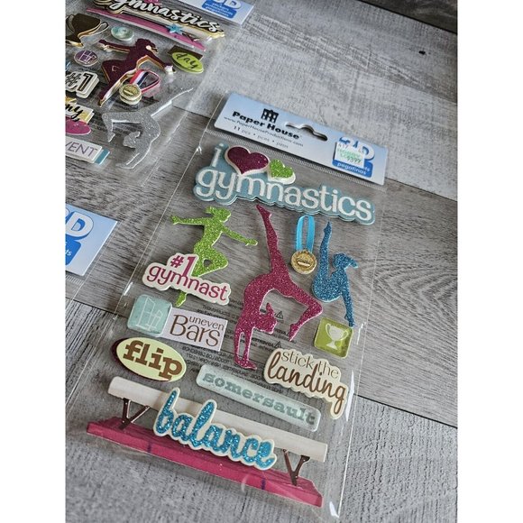 Sticker Lot Sports Gymnastics Scrapbooking 3D Stickers RARE Mambi + #72 - Picture 5 of 8